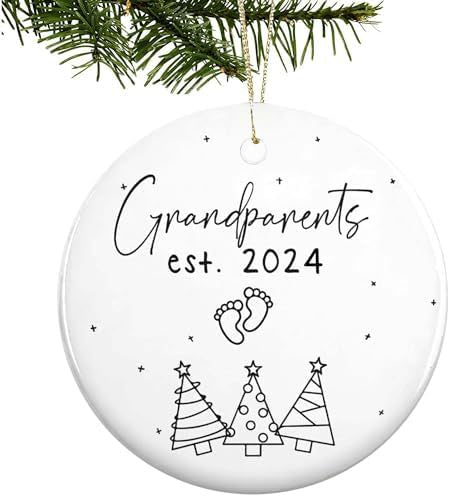 Wholesale Christmas Logo Wooden Round Pendant Ornament